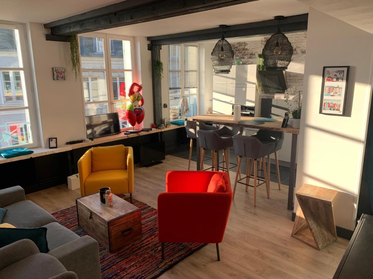 Apartamento La Loge Des Artistes Honfleur Exterior foto